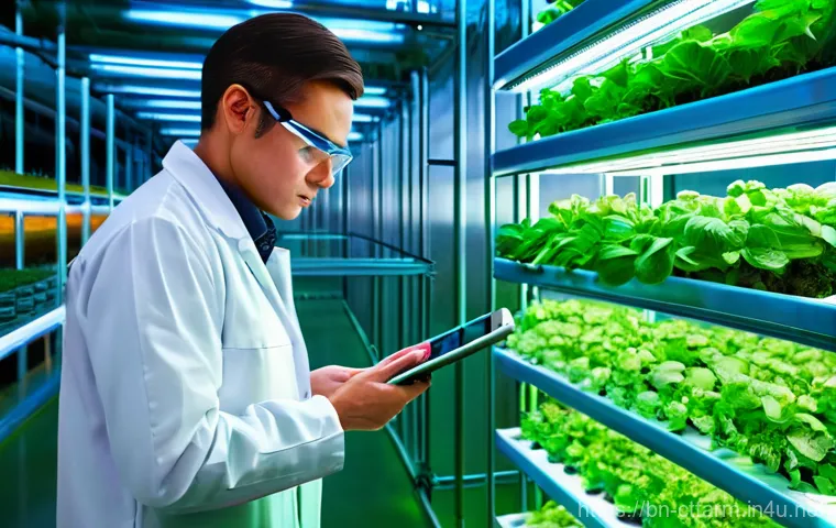 도시농업관리사 채용 공고 분석 - **Prompt:** A vibrant and thriving rooftop garden situated atop a modern city building. In the foreg...