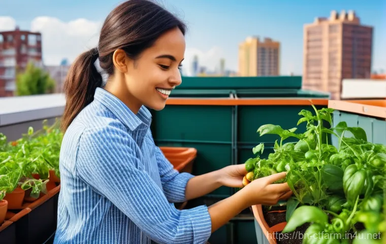 도시농업관리사 시험 난이도 평가 - A cheerful and dynamic young woman in her late 20s, dressed in a comfortable yet stylish long-sleeve...