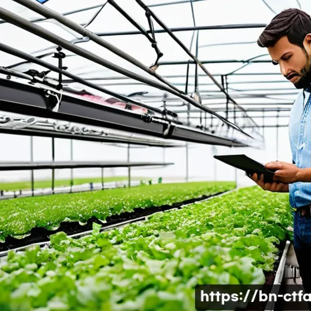 도시농업관리사 전문 지식 업데이트 방법 - **Prompt 1: Modern Urban Smart Farm Management**
    "A vibrant, sun-drenched rooftop urban farm in ...
