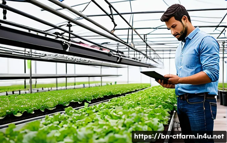 도시농업관리사 전문 지식 업데이트 방법 - **Prompt 1: Modern Urban Smart Farm Management**
    "A vibrant, sun-drenched rooftop urban farm in ...